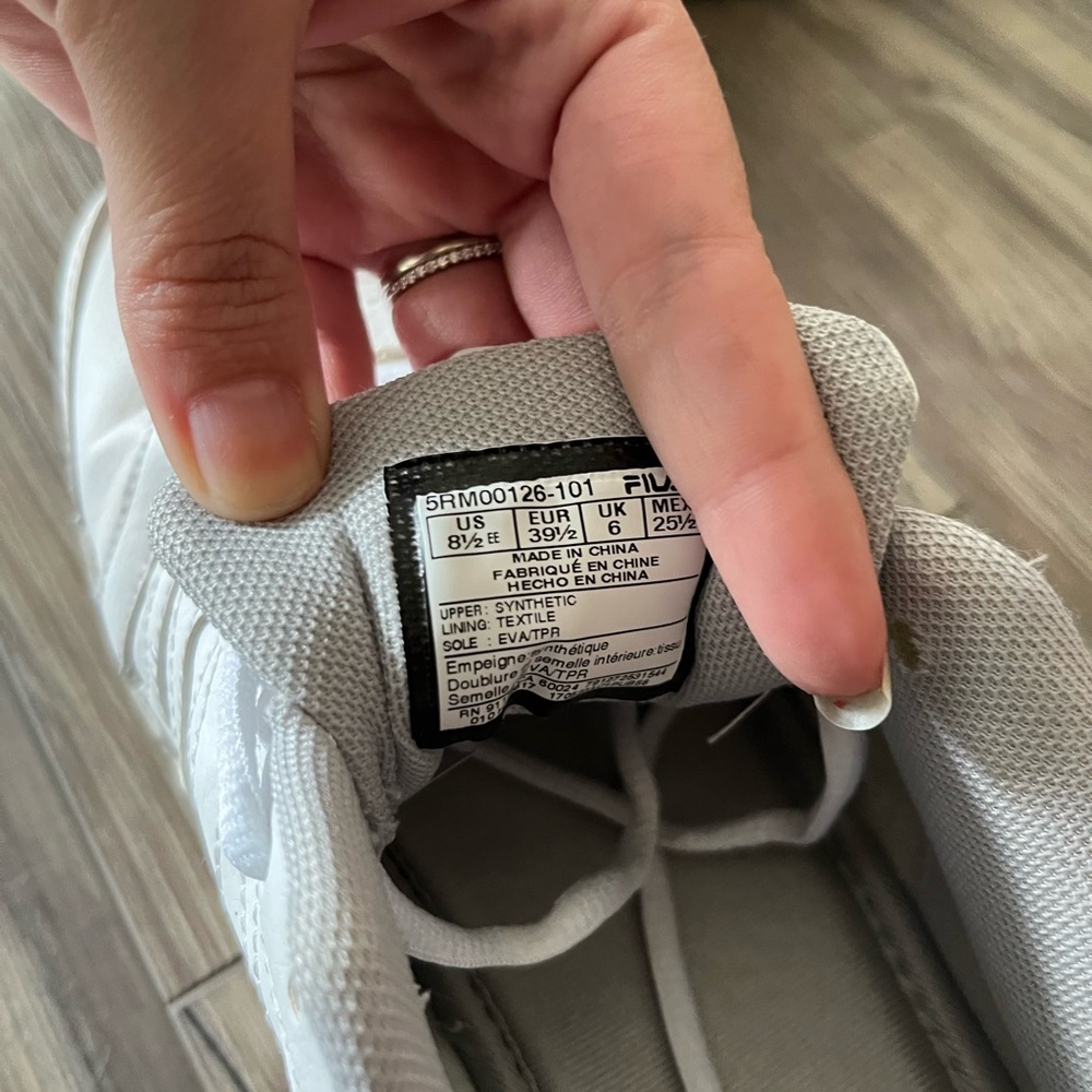 Fila Gray and White Sneakers - Picture 6 of 6